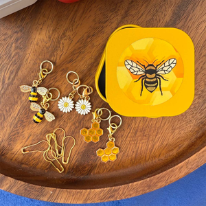 Set de 12 anneaux marqueurs de maille - Honeybee