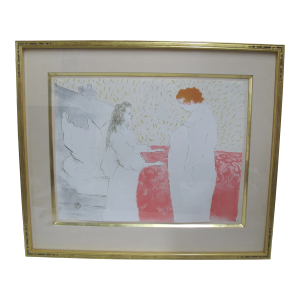 Henri De Toulouse Lautrec 1st Ed Woman in Bed Lithograph Deux Femmes