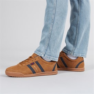 Ben Sherman Mens Keeler Trainers Tan/Navy