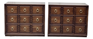 1950s Henredon Dorothy Draper Espana Bunching Chests, a Pair
