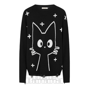 Banned Lumi Cat Jumper (Black)