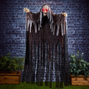 1.8M Hanging Witch With Red Eyes