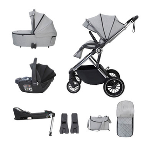 Babymore Chia Coco i-Size & Base Travel System - Pearl Grey (Ex-Display)
