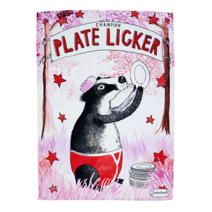 Tea Towel - Champion Plate Licker (one size)