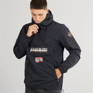 Napapijri Mens Shade Pocket Water Resistant Anorak Jacket Black