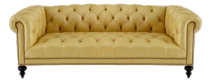 Old Hickory Tannery Morgan Sunshine Chesterfield Sofa