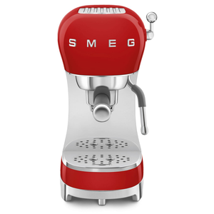 Smeg ECF02RDUK Red 50s Style Espresso Coffee Machine with Steam Wand