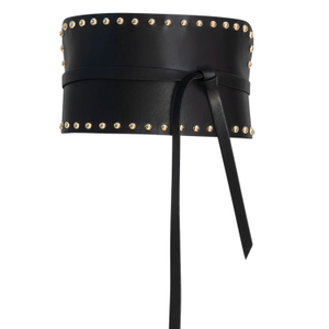 Corset Belt Studs - Black-Gold (one size)