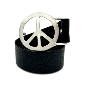 Peace Belt In Pewter Black Small Medium