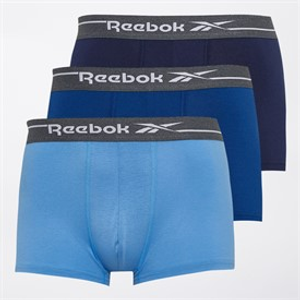 Reebok Mens Fennec Three Pack Trunks Vector Navy/Batik/Essential Blue