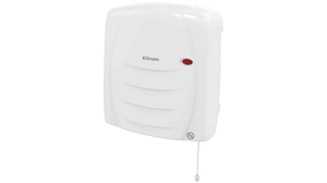 Dimplex FX20EIPX4 White Wall Mounting Downflow Fan Heater With Thermostat, Run Back Timer, Neon & Pullcord IPX4 2.0kW
