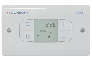 Consort CRXSL White Wireless Touch Programmable Controller With Large Backlit LCD Display and 4 Operating Modes