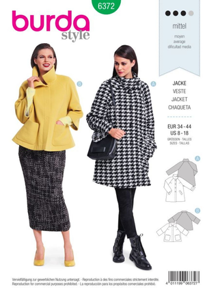 Patron de veste - Burda 6372