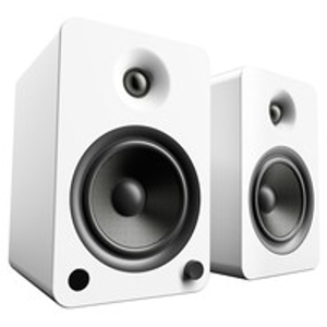 Kanto YU6 Powered Bookshelf Speakers, Matte White