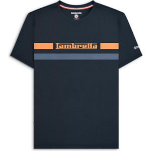 Lambretta Mens Chest Stripe Short Sleeve T-Shirt - L / Navy