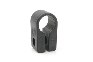 CC10 Black Single Fixing Cable Cleat 25.4mm ( Pack Size 100 )
