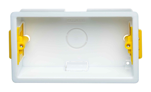 Appleby SB629 White 2 Gang Dry Lining Mounting Box 35mm