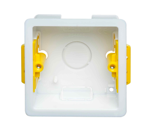 Appleby SB619 White 1 Gang Dry Lining Mounting Box 35mm