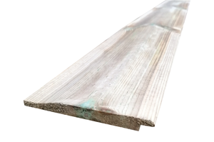 Rebated Shiplap (Cov-G) - Sawfalling Redwood - GREEN TREATED 16 X 125mm:(Fin 11.5 x 120mm)
