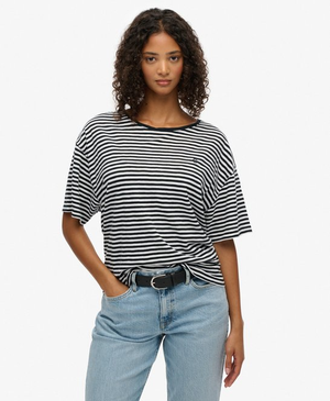 Studios T-shirt met verlaagde schouders