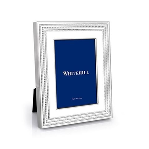 Whitehill - Love Link Silverplated Photo Frame White 13x18cm
