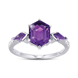 Amethyst Strength From Within Ring Size 7