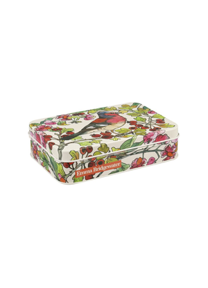 Birds in the Hedgerow Small Shallow Tin