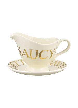 Gold Toast Gravy Jug & Stand