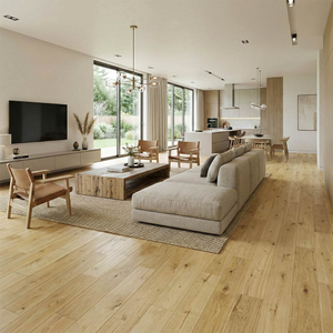 150mm Brushed & UV Oiled Engineered Natural Charnwood Oak Click Wood Flooring 1.44m²