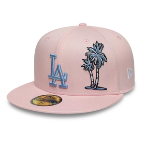 LA Dodgers MLB Palm Taco Pink 59FIFTY Fitted Cap