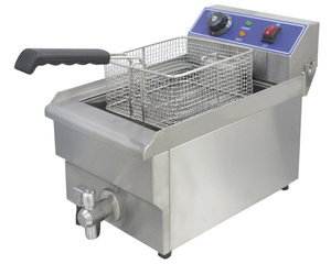Freidora eléctrica industrial para restaurante de 8 litros y 3 KW serie ECO - EF101V