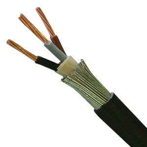 2.5mm 6943X 3 Core Steel Wire Armoured Cable (priced per metre) Black 6943X2.5MM BASEC Approved