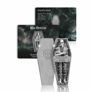 Minted Mini Monsters - Antique Silver Plated Frankenstein’s Monster Medal