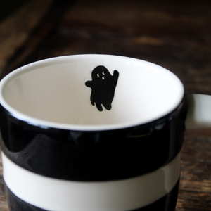 Cornish Black 12oz Ghost Mug