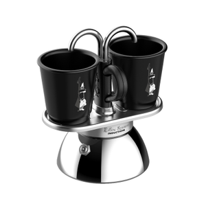 Bialetti - Set Mini Express Induction 2tz Czarna + 2 filiżanki (outlet)