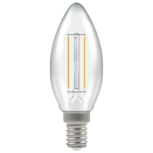 LED Filament Candle 2.2W (25W eq.) E14 Clear 4000K Crompton