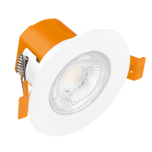 Enlite Lighting FD1/CS White 6W LED IP65 Fixed Dimmable Fire Rated Downlight White 3000/4000/6500K 230V