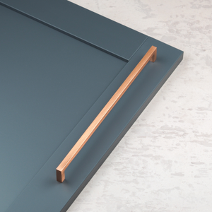 Satin Copper Square Cabinet Bar Handle with 160mm & 320mm Hole Centres - 320mm Handle