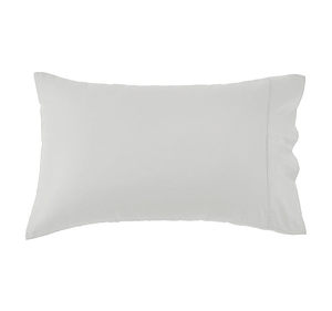 Signature 500TC Classic Egyptian Cotton Standard Pillowcase Pair Silver Mist
