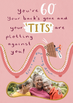 Back's Gone Photo Upload 60th Birthday Card