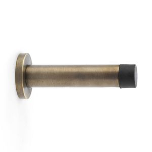 Ellis &amp; Co 32mm On Rose Wall Mounted Doorstop - Antique Brass