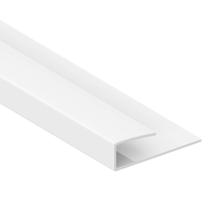 Monza Shower Wall Panel End Trim - White PVC