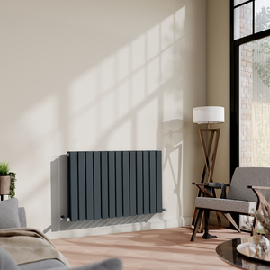 Urban Horizontal Radiator - Anthracite - Double Panel (600mm High) 988mm Wide