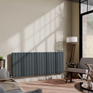Urban Horizontal Radiator - Anthracite - Single Panel (600mm High) 1596mm Wide