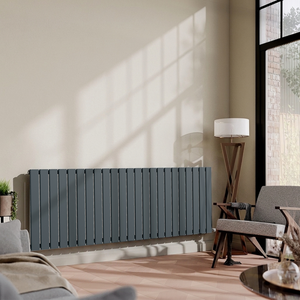 Urban Horizontal Radiator - Anthracite - Single Panel (600mm High) 1748mm Wide