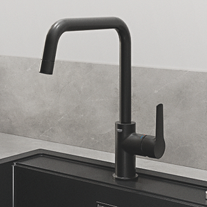 Grohe Start U-Spout Kitchen Mixer Tap - Matt Black