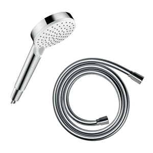 hansgrohe Crometta Vario 2 Spray Hand Shower 100 + Isiflex 1.6m Shower Hose