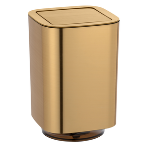 Wenko Auron 5.5 Litre Swing Cover Bin - Gold