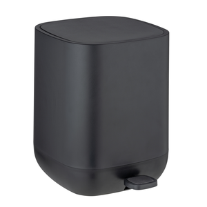 Wenko Davos 6.5 Litre Pedal Bin - Black