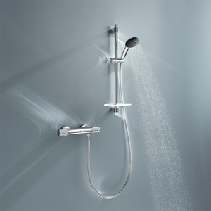 Grohe Precision Feel Thermostatic Shower Mixer 1/2" with Shower Set - Chrome